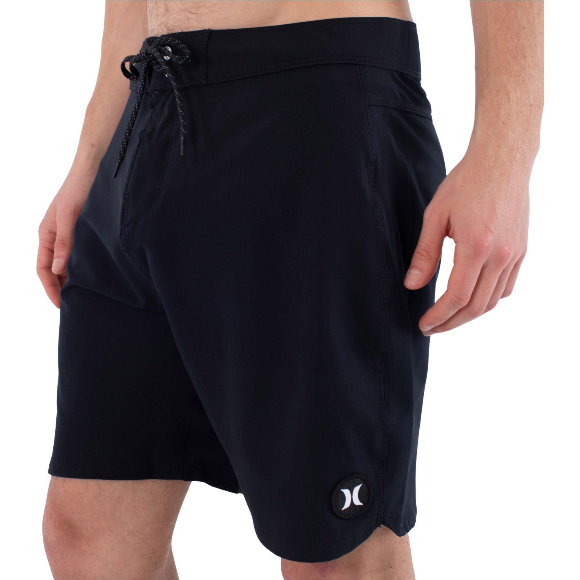 2026 Hurley M&auml;nner Phantom O&O Solide 18' Boardshorts MBEU00001 - Black